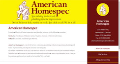 Desktop Screenshot of americanhomespec.com