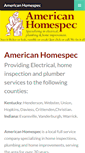 Mobile Screenshot of americanhomespec.com