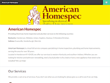 Tablet Screenshot of americanhomespec.com